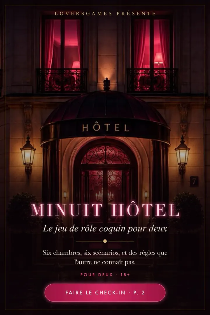 Couverture de Minuit Hôtel : la façade d'un hôtel parisien la nuit